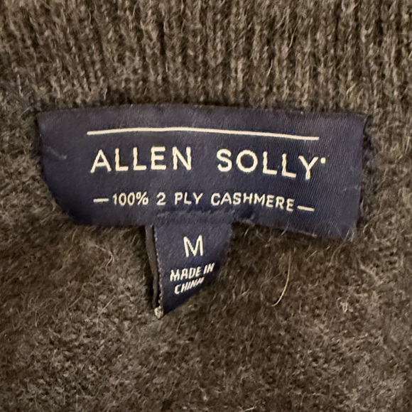 Allen Solly Dark Gray 2 Ply 100% Cashmere Sweater - Picture 5 of 6